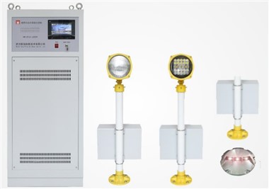 Flugvallarröð blikkandi ljós